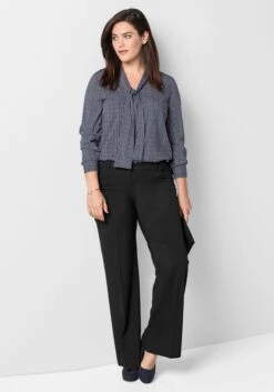 Sheego Weite Stretch-Hose Mit Bügelfalte -Sommertraum Mode 11257900289 01HKZ 00 SH