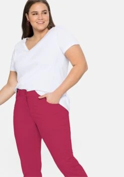 Sheego Schmale Stretch-Hose In 7/8-Länge -Sommertraum Mode 11432200245 04XUJ 00 SH