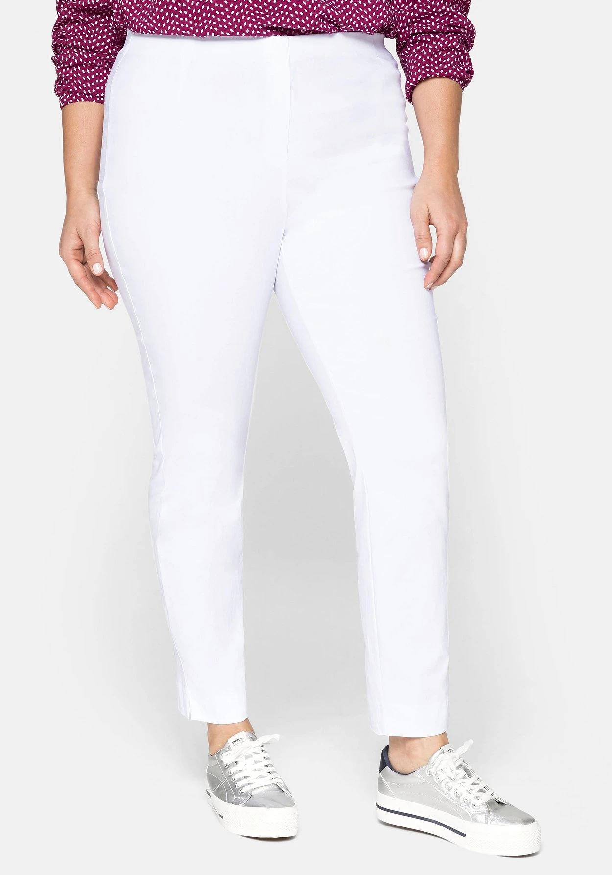 Sheego BASIC Schmale Bengalin-Stretch-Hose 3 Sheego BASIC Schmale Bengalin-Stretch-Hose