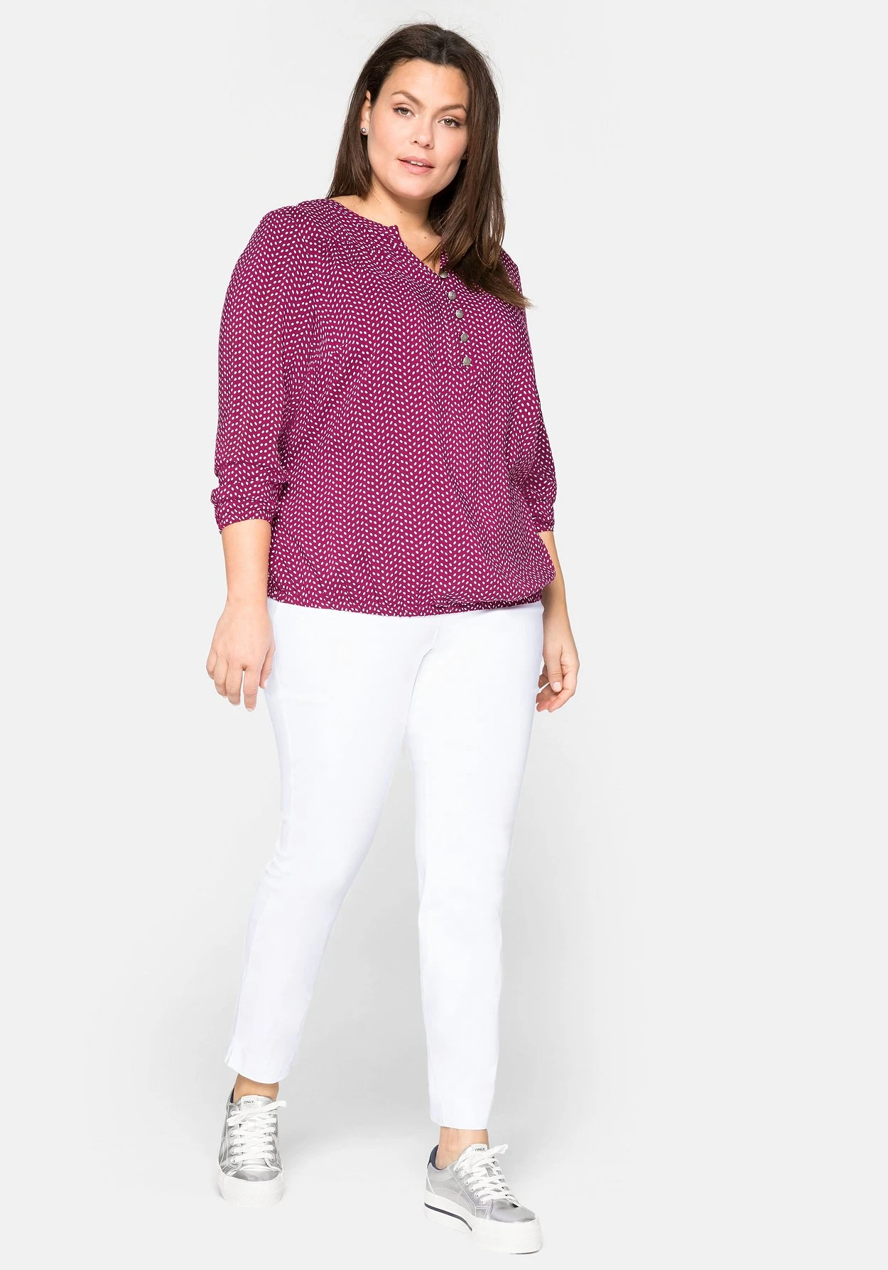 Sheego BASIC Schmale Bengalin-Stretch-Hose 7 Sheego BASIC Schmale Bengalin-Stretch-Hose – Bild 5