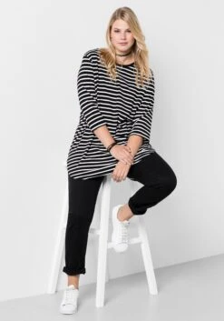 Sheego Schmale Stretchhose Aus Baumwoll-Twill -Sommertraum Mode 11552100289 003IZ 00 SH