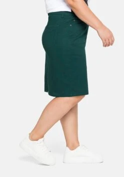 Sheego Rock In Kniefreier Länge, Aus Baumwoll-Twill -Sommertraum Mode 11557401685 04A8U 02 SH