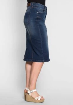 Sheego Jeansrock Mit Teilungsnähten -Sommertraum Mode 11752500330 04 SH