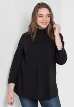 Sheego Tunika In Leichter A-Linie, Mit 3/4-Arm