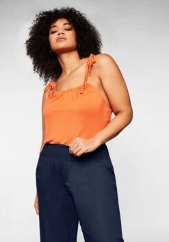 Sheego Weite Strandhose Mit Smokbund Und Taschen -Sommertraum Mode 13057100018 03VAI 00 SH