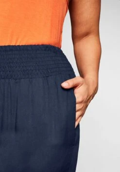 Sheego Weite Strandhose Mit Smokbund Und Taschen -Sommertraum Mode 13057100018 03VAJ 00 SH