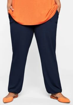 Sheego Strandhose Mit Breitem Smokbund 15 Sheego Strandhose Mit Breitem Smokbund -Sommertraum Mode 13059600018 03VS3 01 SH