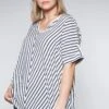 Sheego Tunika In Oversized-Form Mit Streifen -Sommertraum Mode 13141401162 02SB1 02 SH