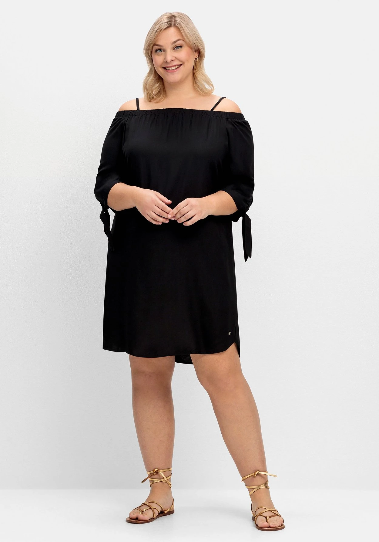 Sheego Strandkleid Im Carmen-Look Mit Schmalen Trägern 3 Sheego Strandkleid Im Carmen-Look Mit Schmalen Trägern