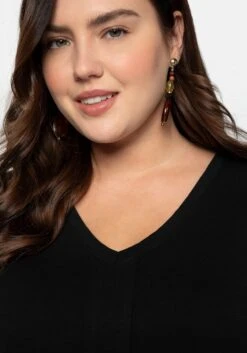 Sheego T-Shirt Mit Gesteppter Falte Vorn, Aus Jersey 12 Sheego T-Shirt Mit Gesteppter Falte Vorn, Aus Jersey -Sommertraum Mode 13853000289 048PK 02 SH