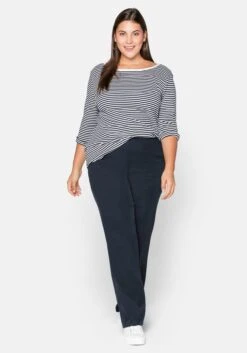 Sheego Gerade Hose Mit Seitenschlitzen Aus TENCEL™ Lyocell 14 Sheego Gerade Hose Mit Seitenschlitzen Aus TENCEL™ Lyocell -Sommertraum Mode 13859400035 03PCL 02 SH