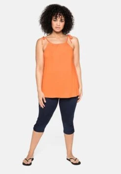 Sheego Caprileggings Mit Raffung Und Deko-Knöpfen Am Saum 14 Sheego Caprileggings Mit Raffung Und Deko-Knöpfen Am Saum -Sommertraum Mode 13867500018 03WK8 02 SH