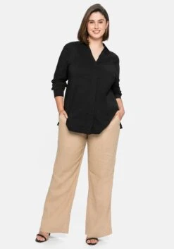 Sheego Hose Im Marlene-Schnitt Aus Leinen-Viskose-Mix -Sommertraum Mode 13892100787 04CAP 02 SH