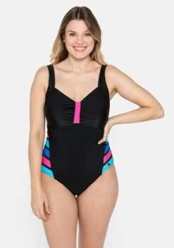 Sheego Badeanzug Mit Kontrasteinsatz An Den Seiten 10 Sheego Badeanzug Mit Kontrasteinsatz An Den Seiten -Sommertraum Mode 13899800377 03QS9 02 SH