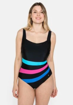 Sheego Badeanzug Mit Kontraststreifen An Der Seite
