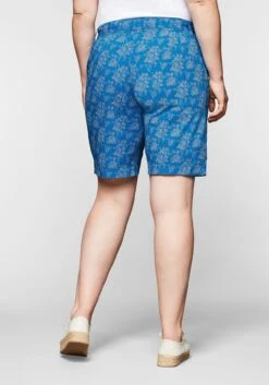 Sheego Bermudas Mit Alloverdruck Und Bindegürtel -Sommertraum Mode 13912901512 03V5C 00 SH