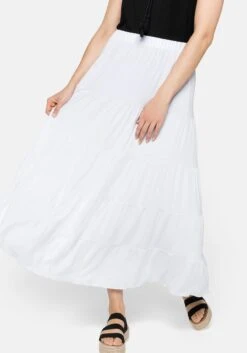 Sheego Strandrock In Maxilänge Mit Stufigen Volants -Sommertraum Mode 13919300010 03S1F 02 SH