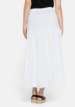 Sheego Strandrock In Maxilänge Mit Stufigen Volants -Sommertraum Mode 13919300010 03S1L 02 SH