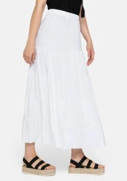 Sheego Strandrock In Maxilänge Mit Stufigen Volants -Sommertraum Mode 13919300010 03S1M 02 SH