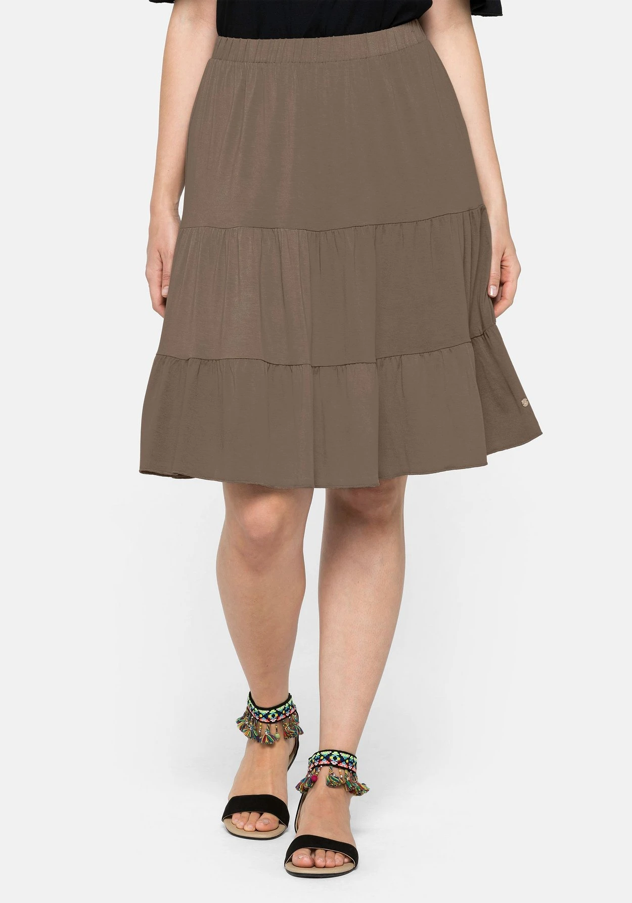 Sheego Strandrock Mit Gummibund Und Stufigen Volants 8 Sheego Strandrock Mit Gummibund Und Stufigen Volants – Bild 6