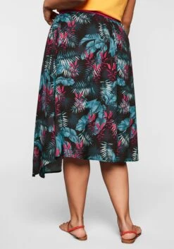 Sheego Wadenlanger Rock Mit Hohem Seitlichem Schlitz -Sommertraum Mode 13932200377 03V4E 00 SH