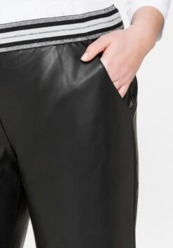 Sheego 3/4-Hose In Lederoptik, Mit Schlupfbund -Sommertraum Mode 14002700289 03XAM 02 SH