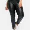 Sheego Leggings In Lederoptik, Mit Schlitz Am Saum -Sommertraum Mode 14002900289 043D1 02 SH