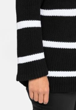 Sheego Pullover In Boxy-Form, Mit Streifenmuster 13 Sheego Pullover In Boxy-Form, Mit Streifenmuster -Sommertraum Mode 14010900404 03XYV 02 SH