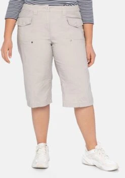 Sheego Stretch-Bermudas Mit Aufgesetzten Taschen Und Patten
