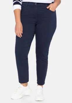 Sheego Schmale Stretchhose In Twill-Qualität -Sommertraum Mode 14013700018 03XQG 02 SH