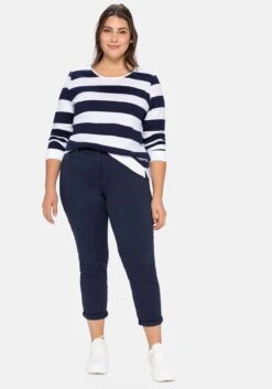 Sheego Schmale Stretchhose In Twill-Qualität -Sommertraum Mode 14013700018 03XQJ 02 SH