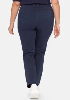 Sheego Gerade Stretchhose In Twill-Qualität -Sommertraum Mode 14021600018 03XO3 02 SH