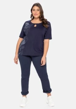 Sheego Gerade Stretchhose In Twill-Qualität -Sommertraum Mode 14021600018 03XO5 02 SH