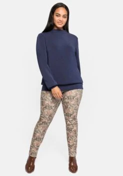 Sheego Schmale Wendehose, Uni Und Mit Druck -Sommertraum Mode 14021800785 042Z0 02 SH