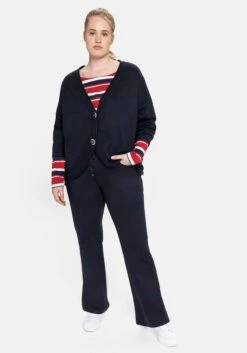 Sheego Bootcut-Hose Mit Markanter Knopfleiste 13 Sheego Bootcut-Hose Mit Markanter Knopfleiste -Sommertraum Mode 14021900035 0433M 02 SH