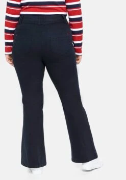 Sheego Bootcut-Hose Mit Markanter Knopfleiste 11 Sheego Bootcut-Hose Mit Markanter Knopfleiste -Sommertraum Mode 14021900035 0433N 02 SH