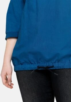 Sheego Tunika Mit 3/4-Ärmeln, Tunnelzug Am Saum 12 Sheego Tunika Mit 3/4-Ärmeln, Tunnelzug Am Saum -Sommertraum Mode 14049200051 043X6 02 SH