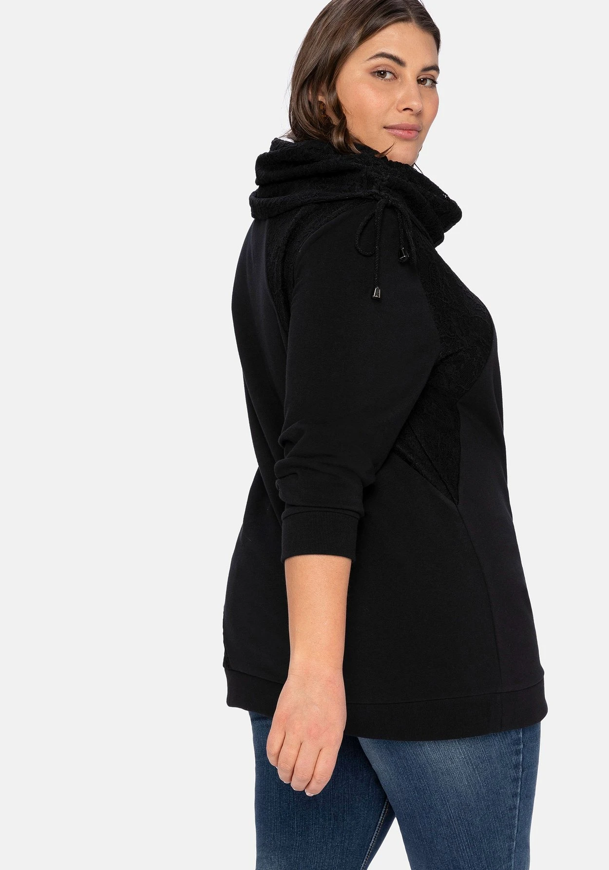 Sweatshirt Mit Schlauchkragen Aus Spitze 8 Sweatshirt Mit Schlauchkragen Aus Spitze – Bild 6