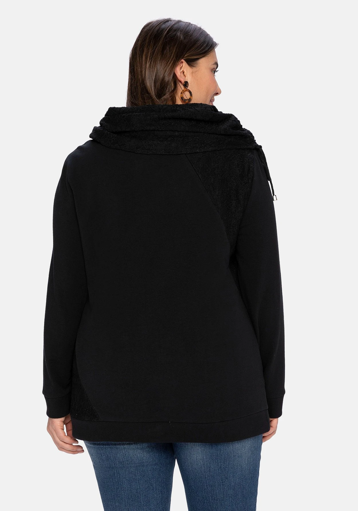 Sweatshirt Mit Schlauchkragen Aus Spitze 4 Sweatshirt Mit Schlauchkragen Aus Spitze – Bild 2