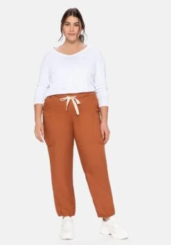 Sheego Cargohose Mit Schlupfbund, Aus TENCEL™ Lyocell -Sommertraum Mode 14060301949 03YY3 02 SH