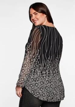 Tunika Mit Blumendruck, In Chiffon-Qualität 9 Tunika Mit Blumendruck, In Chiffon-Qualität -Sommertraum Mode 14066000377 044K8 00 SH