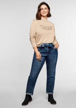 Sheego Shirt Mit Frontdruck Und Stehkragen -Sommertraum Mode 14067601385 0464S 01 SH