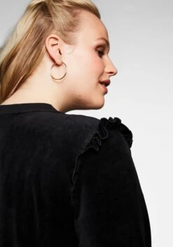 Sheego Sweatshirt Mit Rüschen, In Nickiqualität -Sommertraum Mode 14090100289 045H7 00 SH