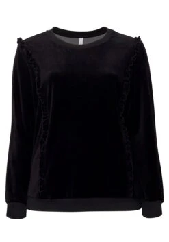 Sheego Sweatshirt Mit Rüschen, In Nickiqualität -Sommertraum Mode 14090100289 045H9 00 SH