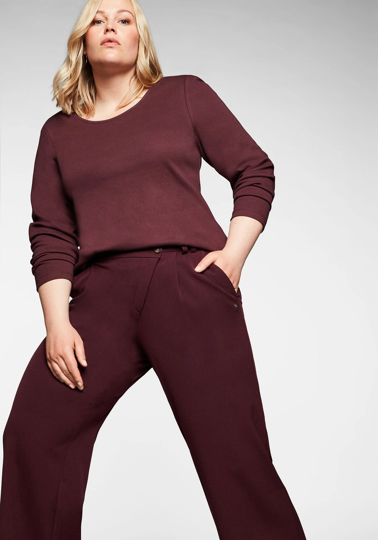 Sheego Weite Hose Mit Asymmetrischem Verschluss 9 Sheego Weite Hose Mit Asymmetrischem Verschluss – Bild 7