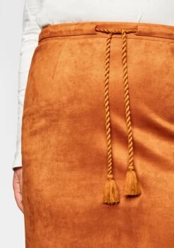 Sheego Rock In Veloursleder-Optik, Mit Wellensaum 14 Sheego Rock In Veloursleder-Optik, Mit Wellensaum -Sommertraum Mode 14107801949 044UV 00 SH