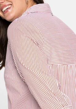 Sheego Bluse Mit Streifen Und V-Ausschnitt 13 Sheego Bluse Mit Streifen Und V-Ausschnitt -Sommertraum Mode 14172701915 04969 02 SH