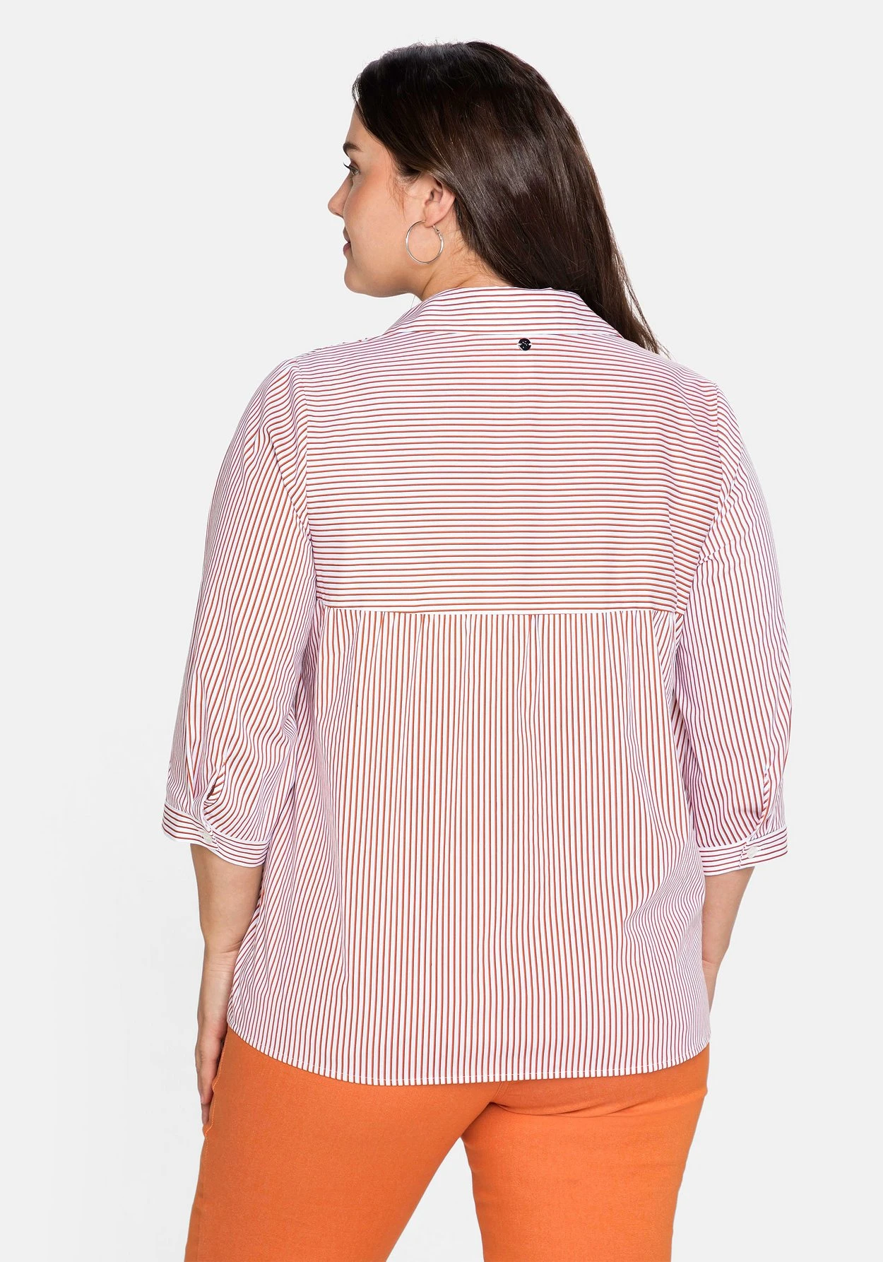 Sheego Bluse Mit Streifen Und V-Ausschnitt 4 Sheego Bluse Mit Streifen Und V-Ausschnitt – Bild 2