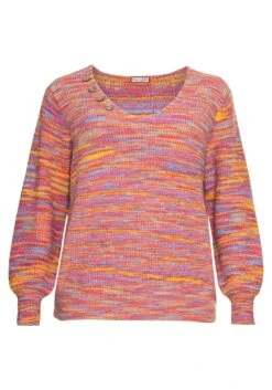 Multicolor-Strickpullover Mit V-Ausschnitt 10 Multicolor-Strickpullover Mit V-Ausschnitt -Sommertraum Mode 14175901745 0488X 00 SH