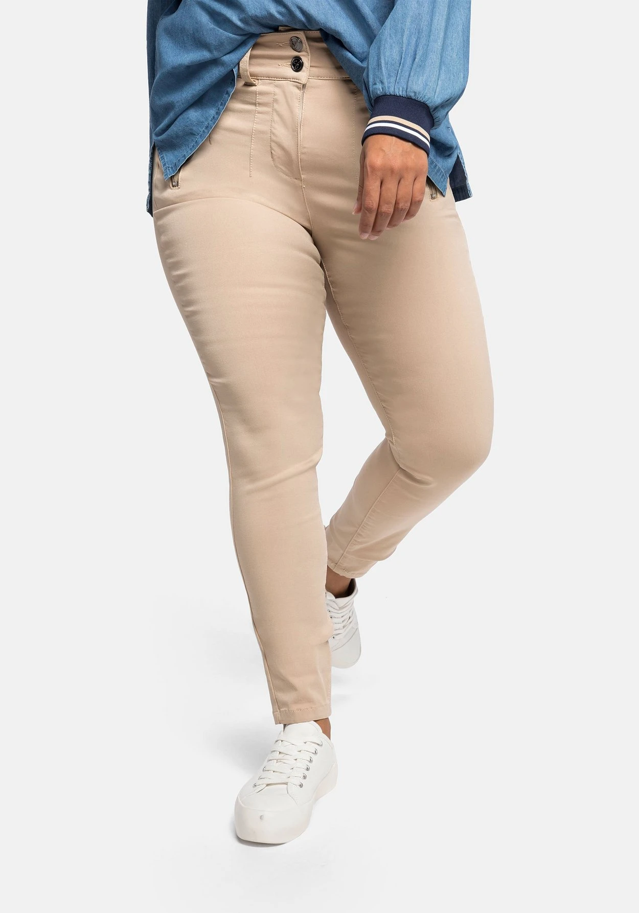 Sheego Skinny Hose Mit High-Waist-Bund, Superelastisch 10 Sheego Skinny Hose Mit High-Waist-Bund, Superelastisch – Bild 8